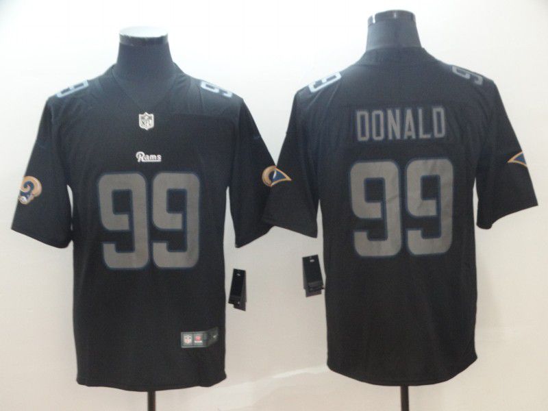Men Los Angeles Rams #99 Donald Nike Fashion Impact Black Color Rush Limited NFL Jerseys->chicago bears->NFL Jersey